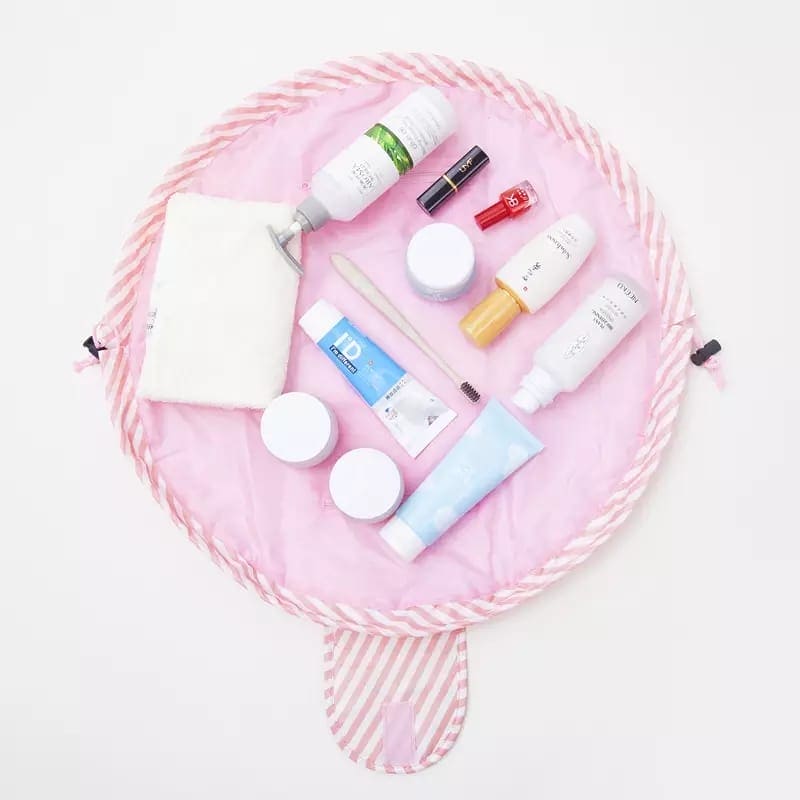 Drawstring Cosmetic Bag ,Travel Makeup Bag, Creative Colorful Rope Organizer, Lazy Makeup Storage Case Drawstring Cosmetic Bag ,Travel Makeup Bag, Creative Colorful Rope Organizer, Lazy Makeup Storage Case